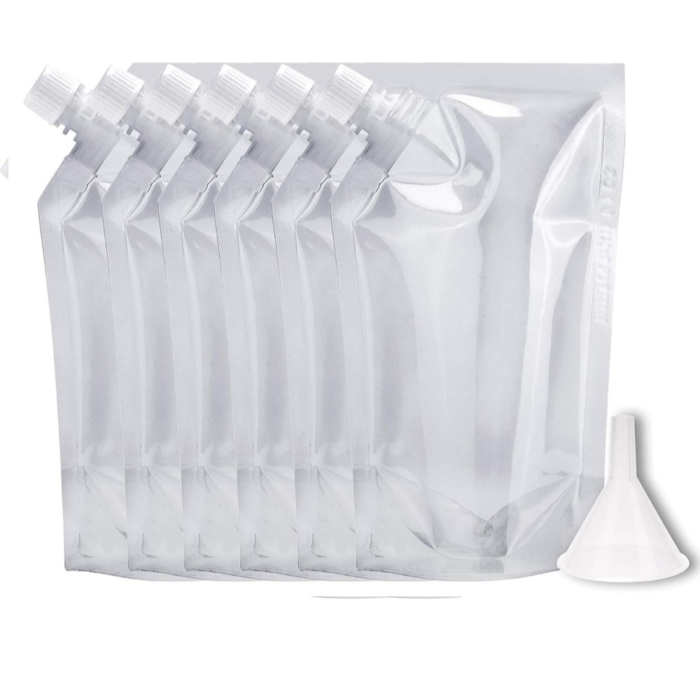 6 Pcs - 16oz Concealable & Reusable Alcohol Flask Pouches, Sneak Liquor Cruise